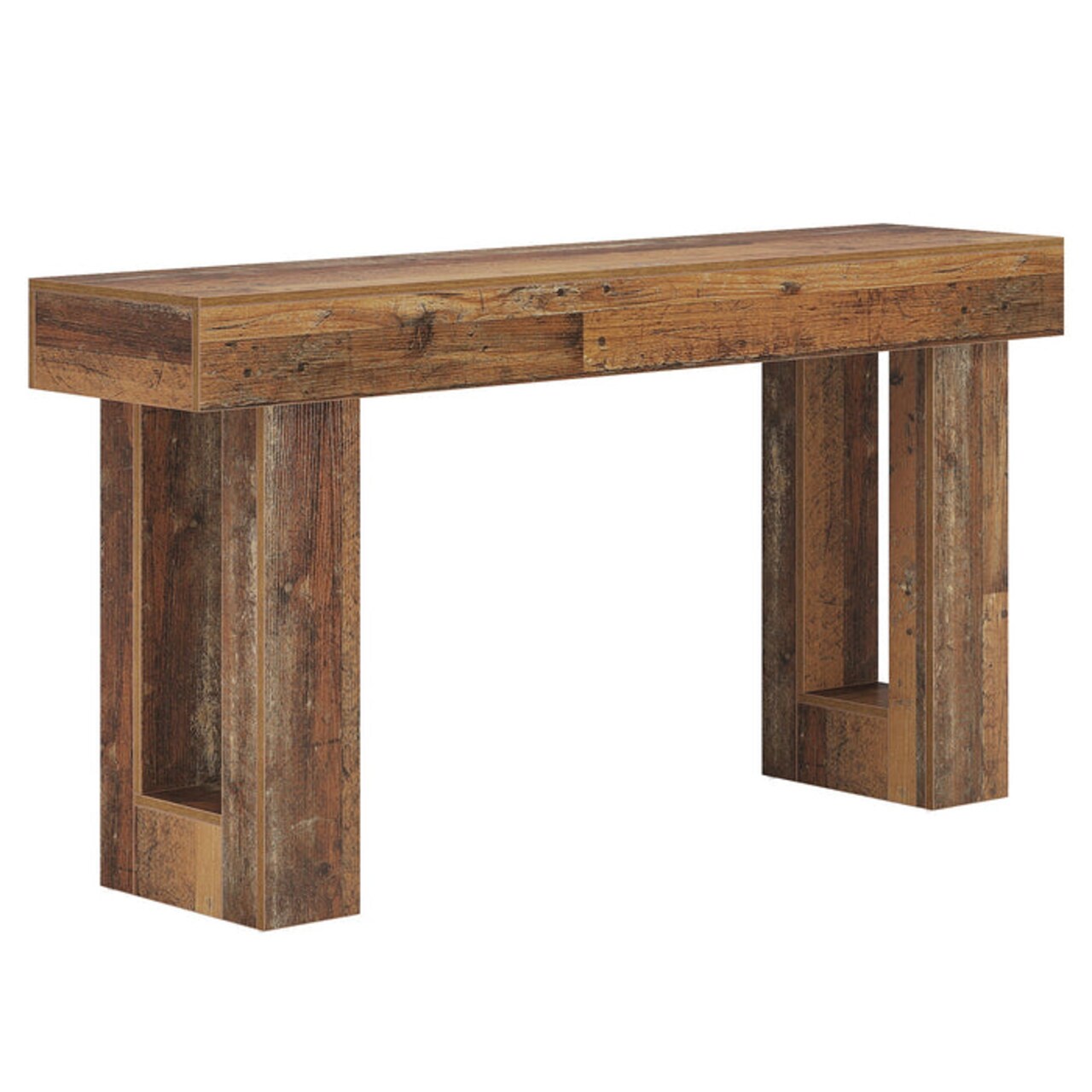 63" Modern Wooden Console Sofa Table for Living Room and Entryway